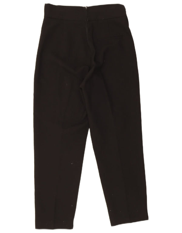 Zara ženske sužene ležerne hlače visokog struka velike W32 L27 crne