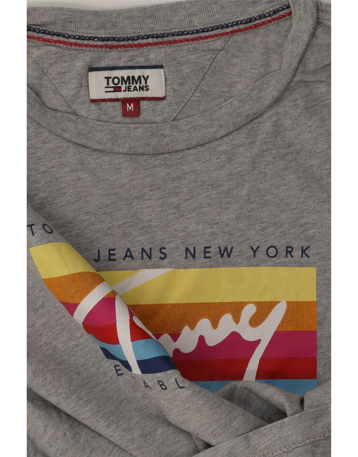 Tommy Hilfiger Ženska majica kratkih rukava s grafičkim motivima UK 14 srednje siva
