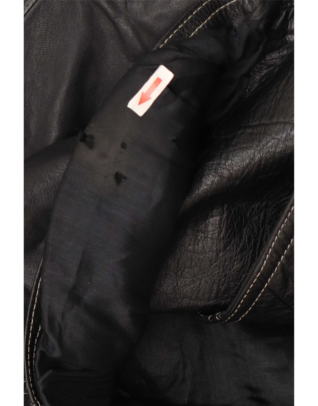 Vintage ženska biciklistička kožna jakna IT 48 XL crna