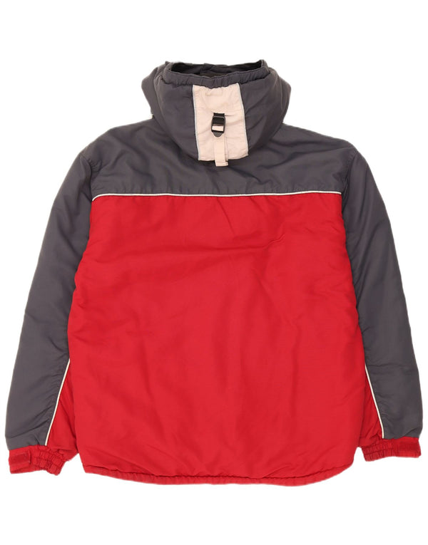 Kappa Boys vjetrovka s kapuljačom 15-16 godina 3XL Red Colourblock