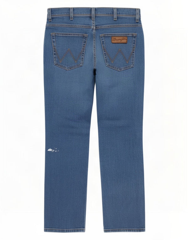 Wrangler muške rastezljive ravne traperice Arizona W32 L30 plavi pamuk