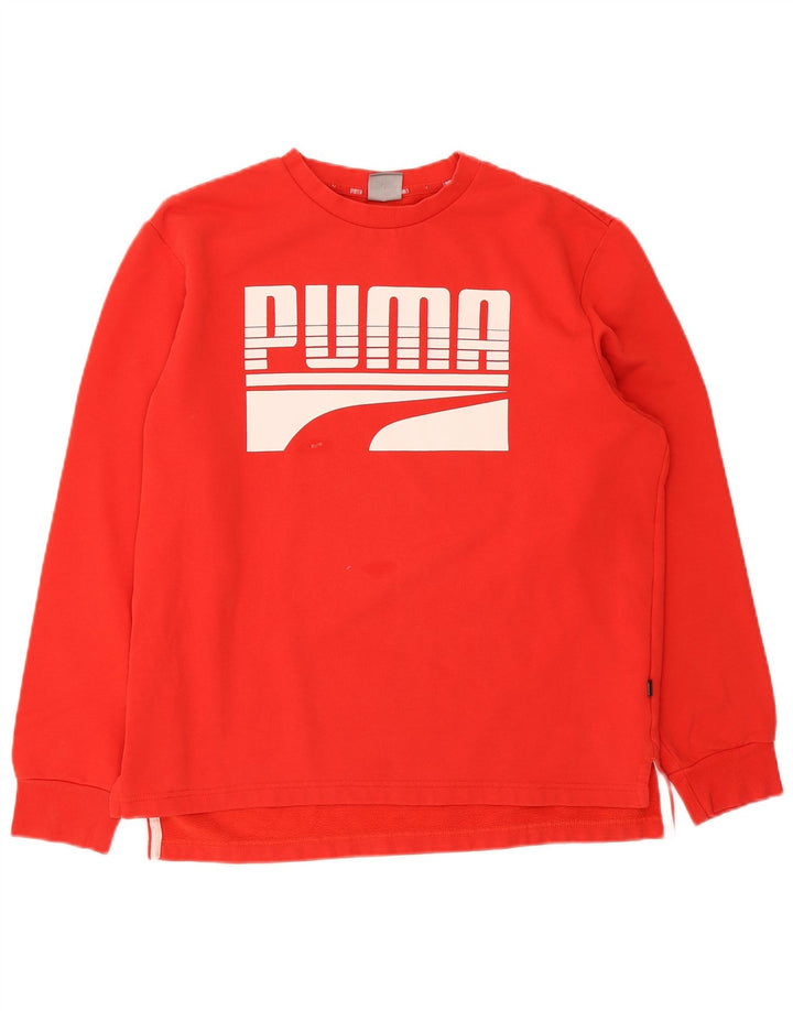 Puma muška majica s grafičkim motivima srednje crvene boje
