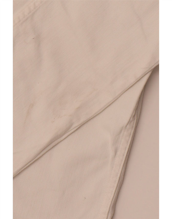 CREW CLOTHING Ženske uske ležerne hlače UK 12 Srednje W30 L29 Bijele