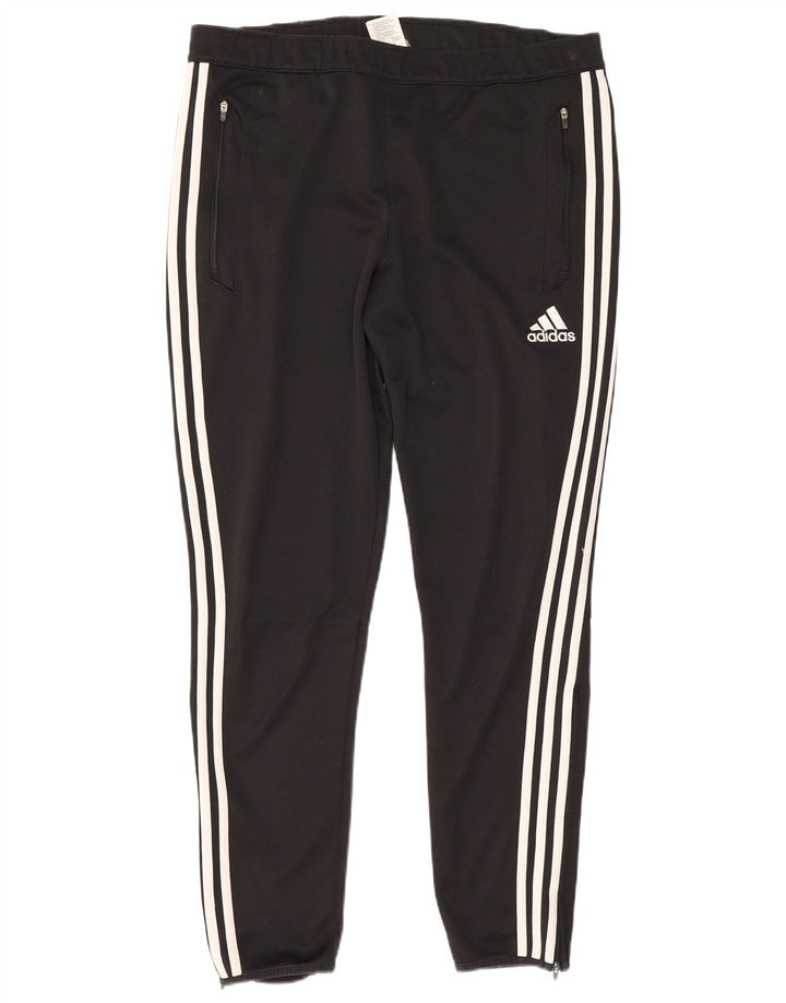 Adidas muške Climacool hlače za trenirku, velike crne poliesterske blokove