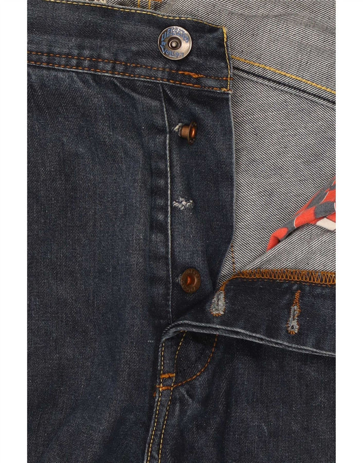 Volcom muške ravne traperice W32 L31 tamnoplavi pamuk