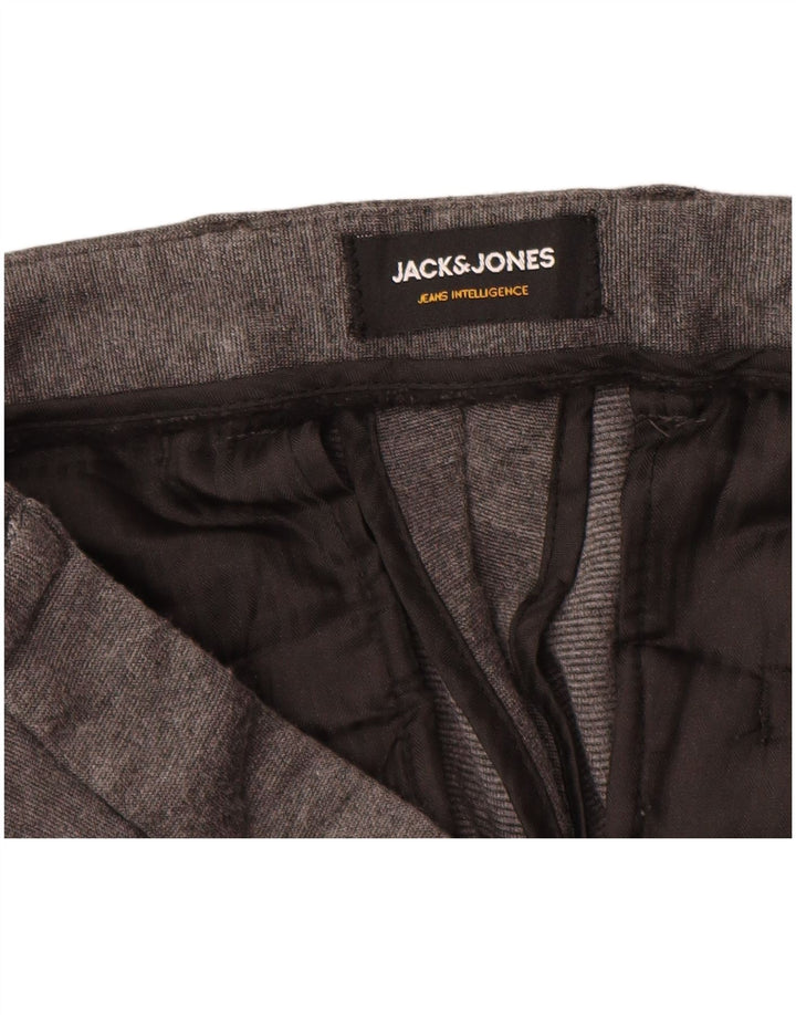 JACK & JONES Muške uske chino hlače Marco W36 L32 Siva viskoza