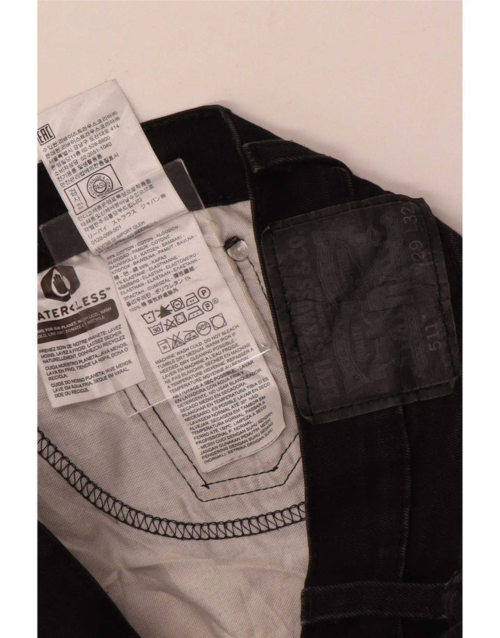 Levi's muške 511 uske traperice W29 L32 crni pamuk