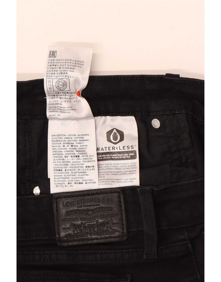Levi's ženske uske traperice W32 L26 crni pamuk