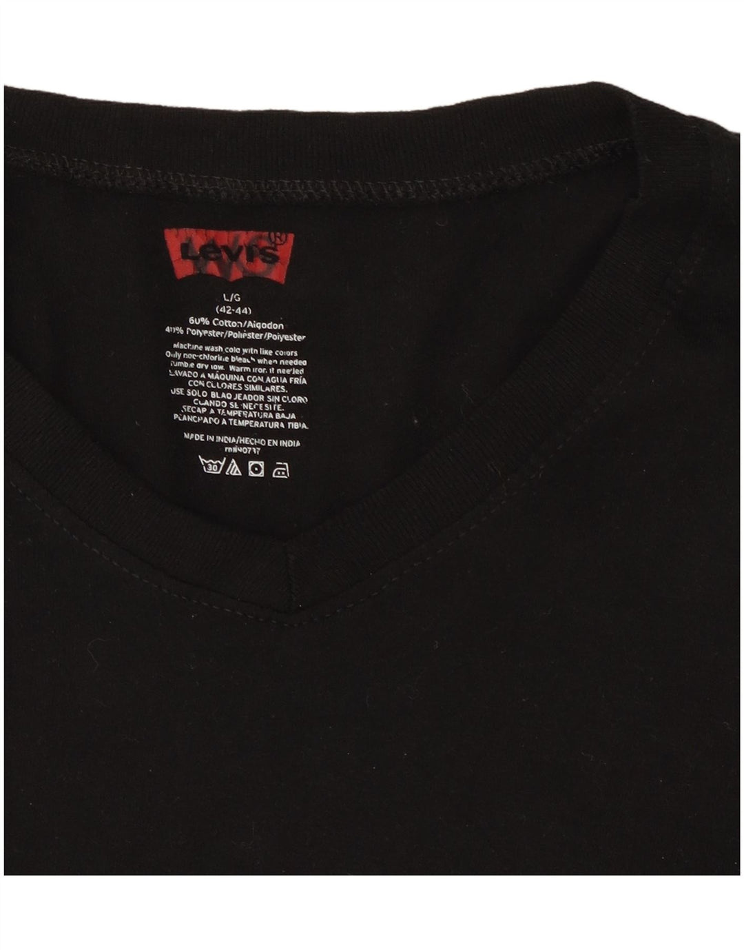 Levi's ženska majica kratkih rukava EU 42/44 veliki crni pamuk