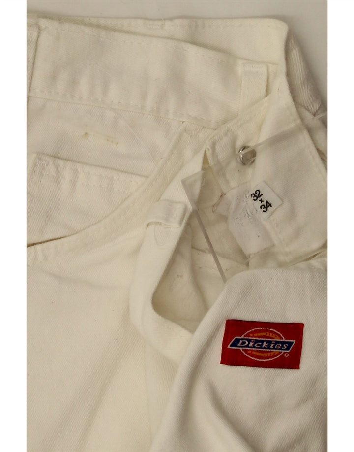 DICKIES Muške Cargo ravne traperice W32 L34 Bijele