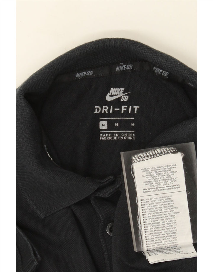 Nike muška Dri Fit polo majica srednje crne pamučne boje
