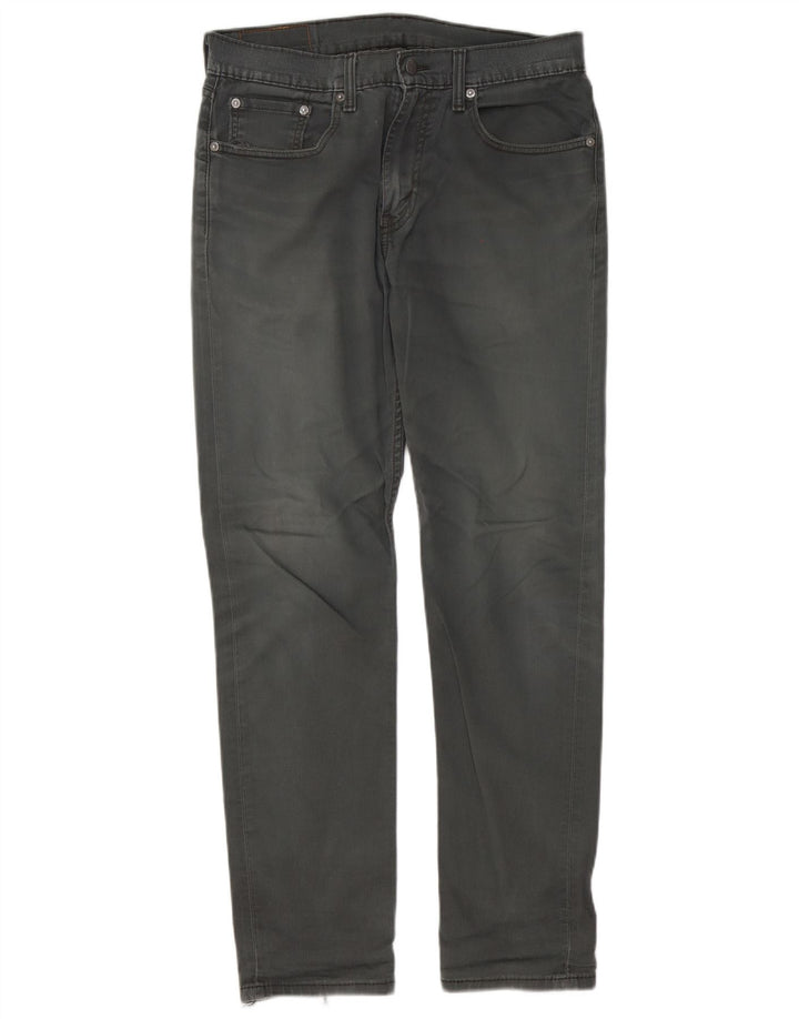 Levi's muške 502 sužene traperice W32 L32 sivi pamuk