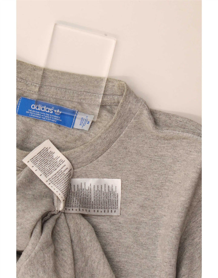 Adidas muška majica s grafičkim motivima, srednje sivi pamuk