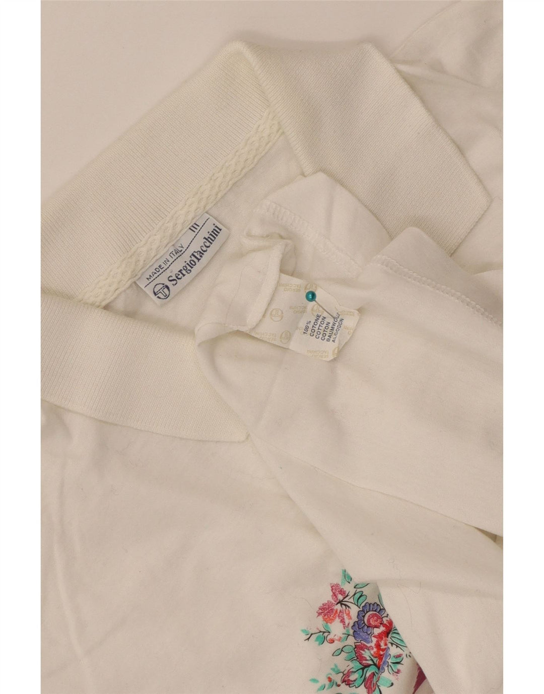 Sergio Tacchini ženska polo majica IT 44 pamuk srednje bijele pruge