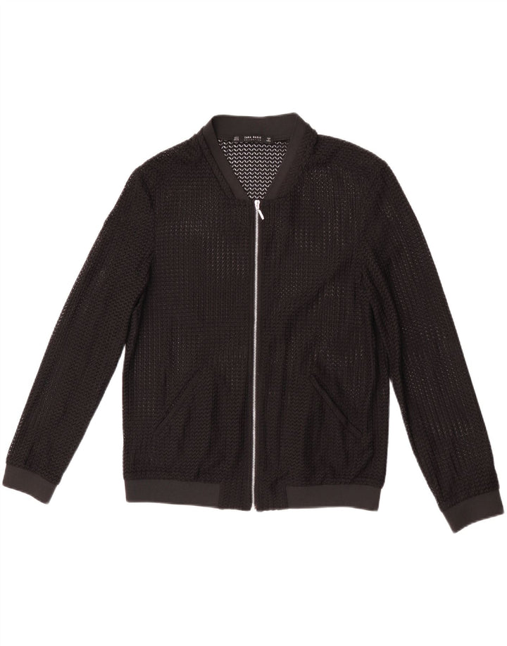 Zara ženska prozirna bomber jakna UK 14 srednje crna