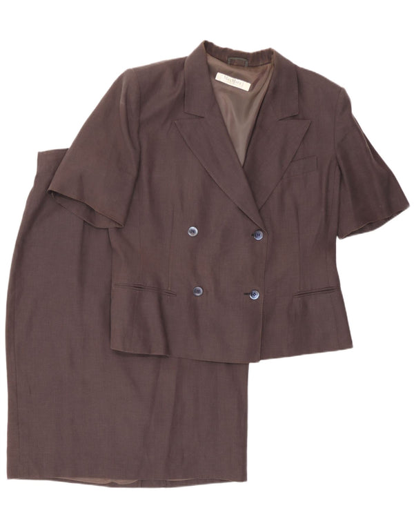 Max Mara ženski komplet suknji kratkih rukava od 2 komada UK 16 Large W32 Smeđa