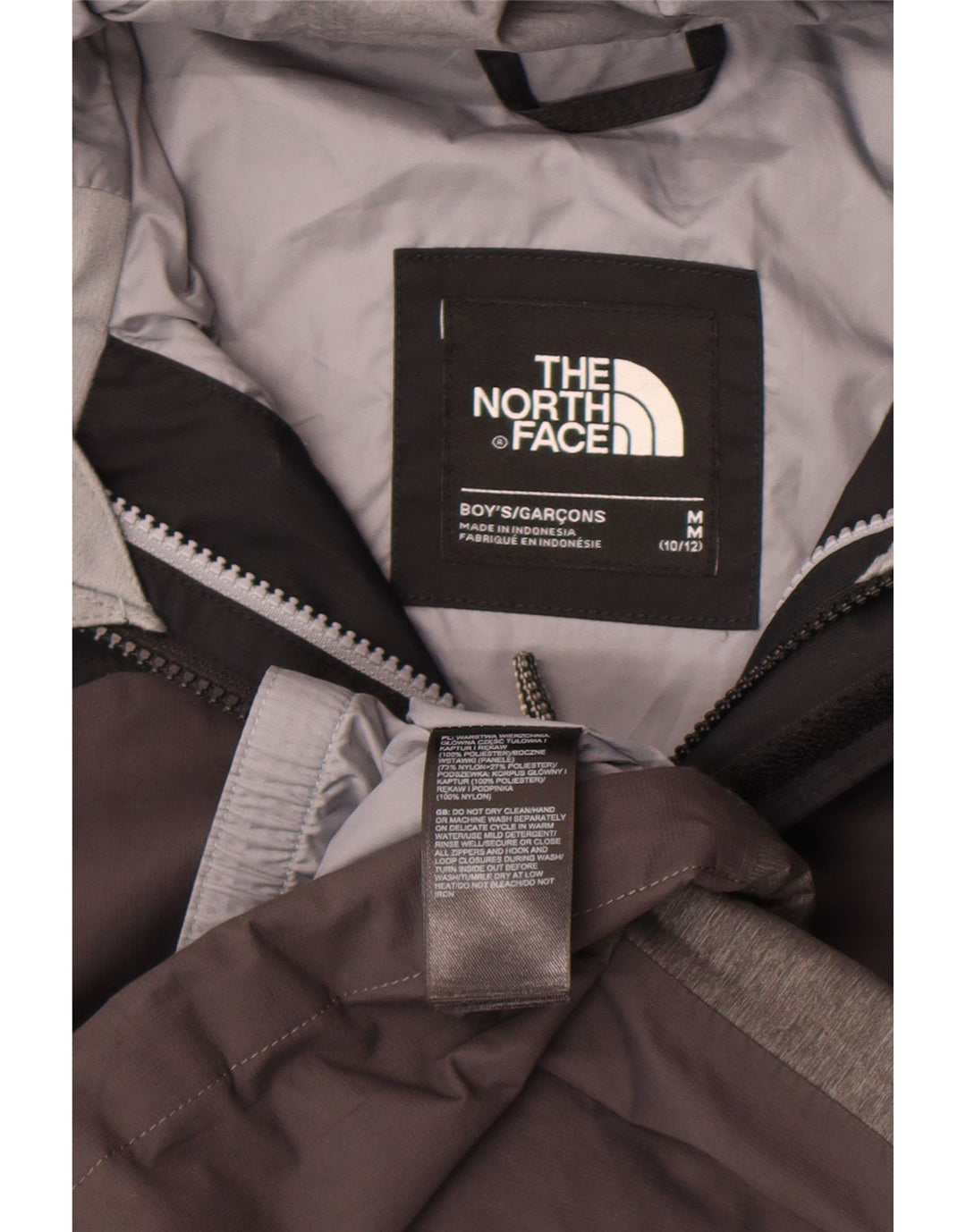 The North Face Boys kišna jakna s kapuljačom 10-11 godina srednje siva poliester