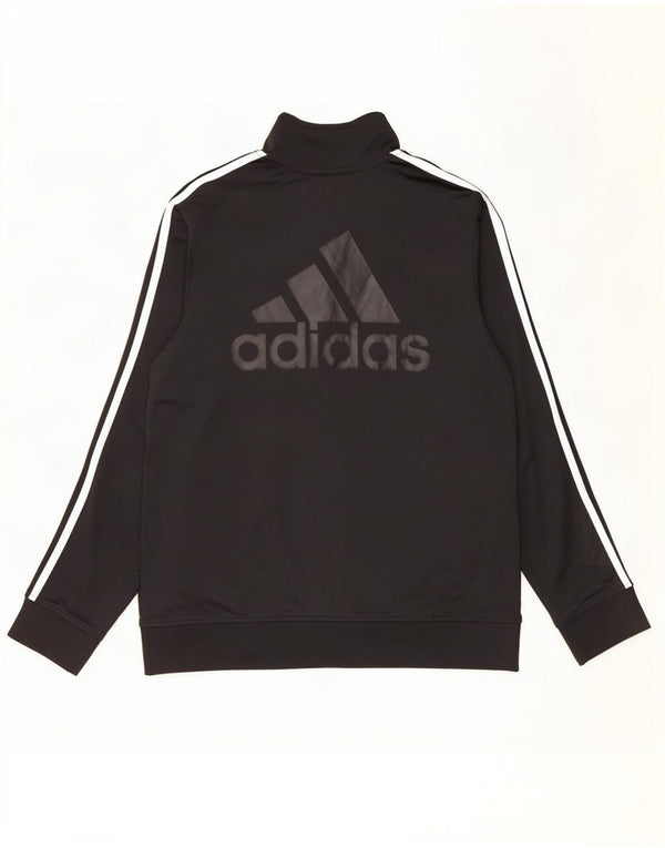Gornja jakna od trenirke Adidas za dječake 13-14 godina XL crna poliester