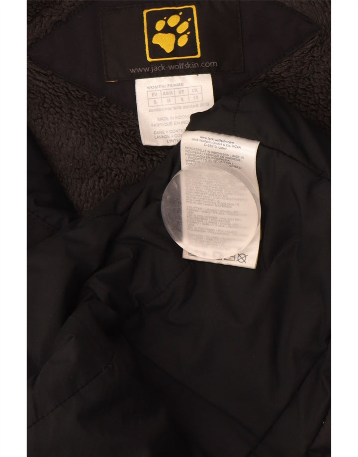 JACK WOLFSKIN Ženska vjetrovka s kapuljačom UK 10 Mali crni poliamid