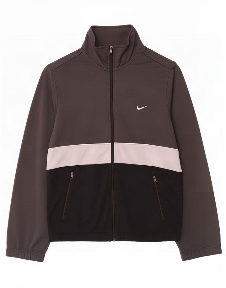Nike muška gornja jakna trenirke mala siva poliesterska boja
