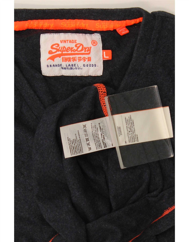 Superdry muška majica kratkih rukava, veliki tamnoplavi pamuk