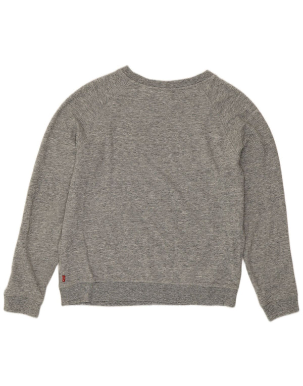Levi's Ženski džemper s grafičkim motivima UK 16 Veliki sivi flekasti pamuk