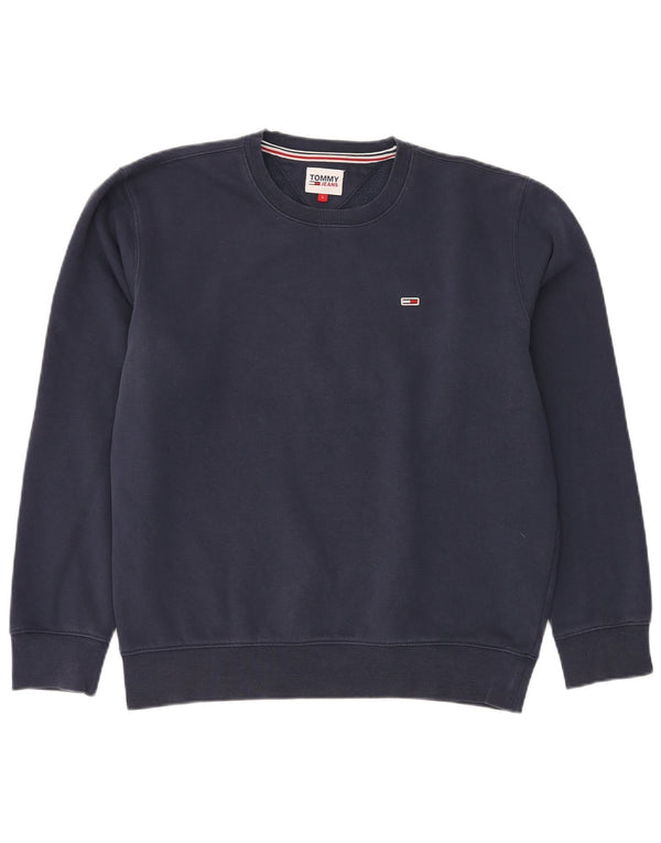 TOMMY HILFIGER Veliki muški džemperi od tamnoplavog pamuka