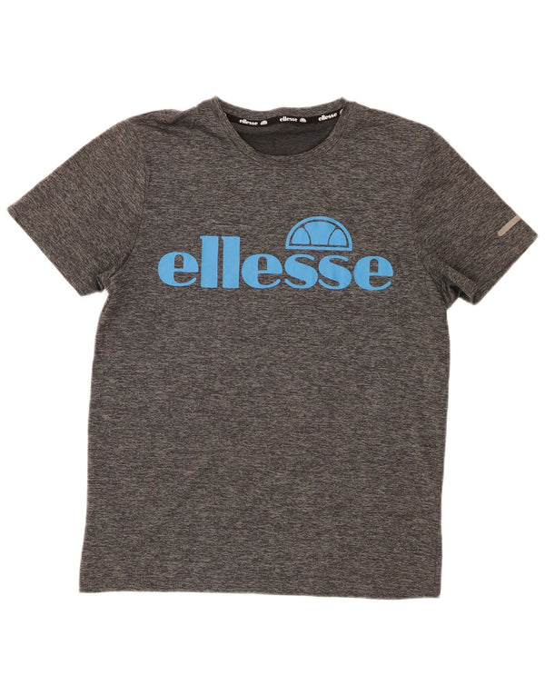 Ellesse ženska majica kratkih rukava s grafičkim motivima UK 14 srednje sivi poliester