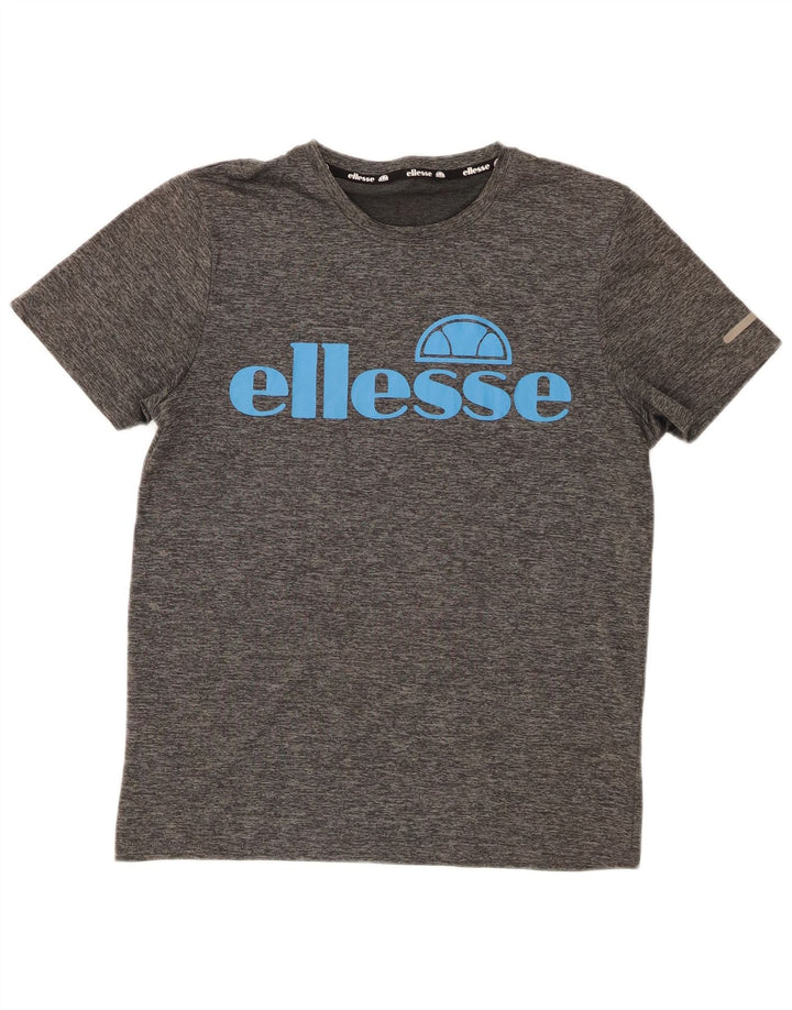 Ellesse ženska majica kratkih rukava s grafičkim motivima UK 14 srednje sivi poliester