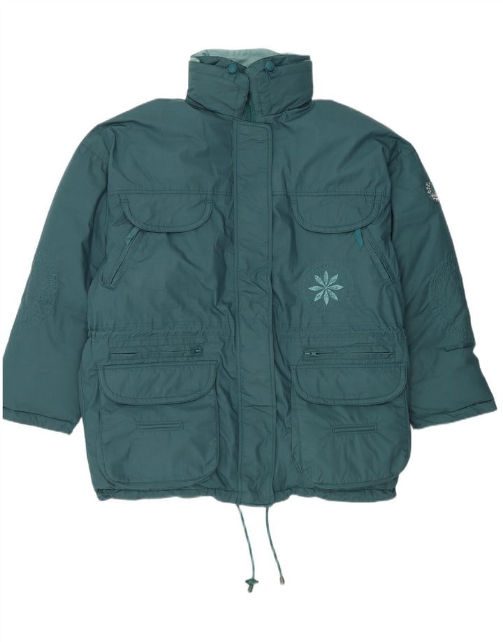 DIADORA ženska prevelika podstavljena jakna s kapuljačom UK 16 Large Blue Floral