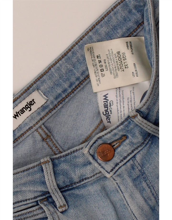 WRANGLER Womens Bootcut Jeans W25 L32 Blue Cotton Vintage Wrangler and Second-Hand Wrangler from Messina Hembry 