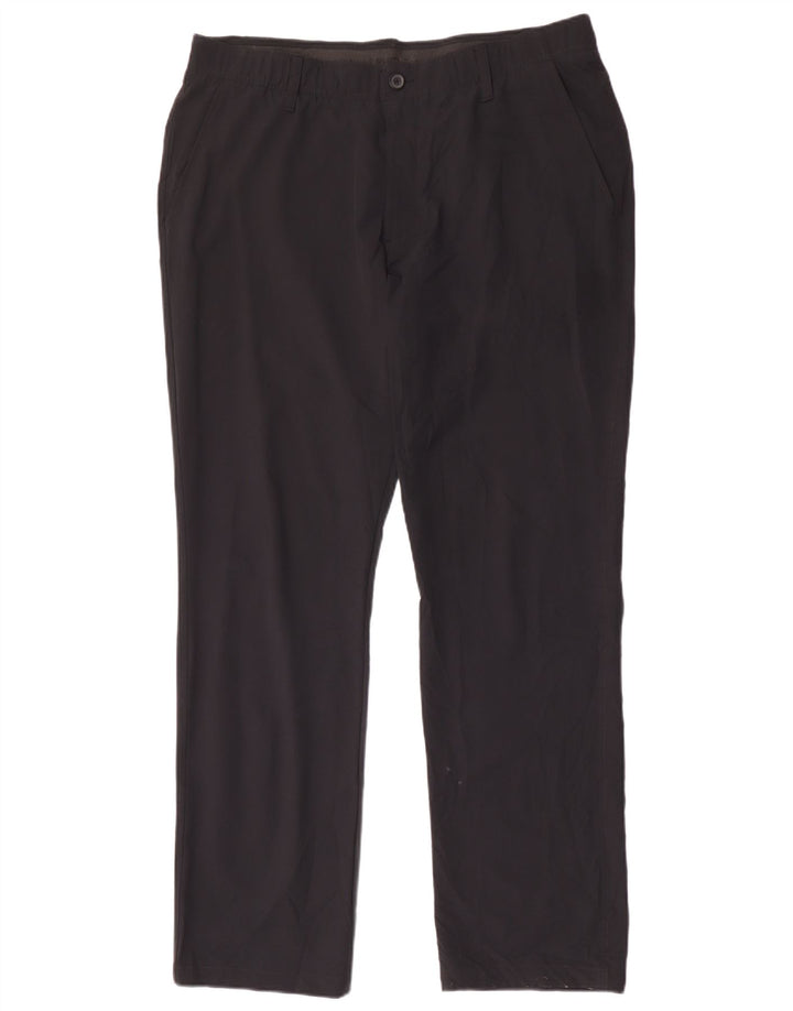 UNDER ARMOUR Muške ravne chino hlače W38 L32 crni poliester