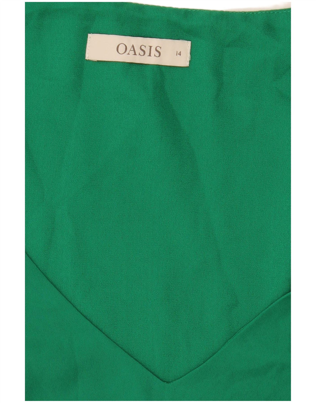 Oasis ženski gornji dio bluze bez rukava UK 14 Srednje zelena