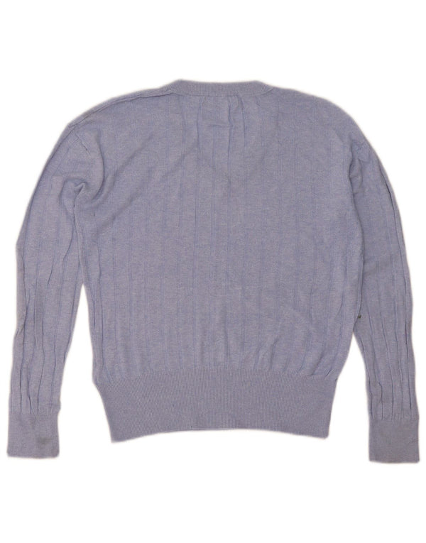 Marks & Spencer ženski džemper s V-izrezom UK 10 Small Blue