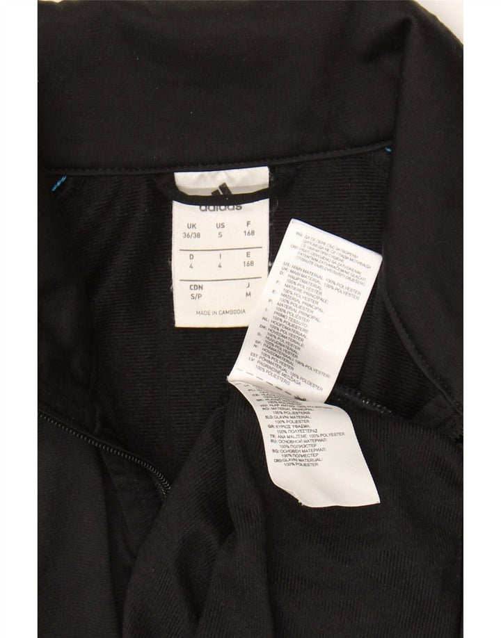 ADIDAS Mens Tracksuit Top Jacket UK 36/38 Small Black Polyester Vintage Adidas and Second-Hand Adidas from Messina Hembry 