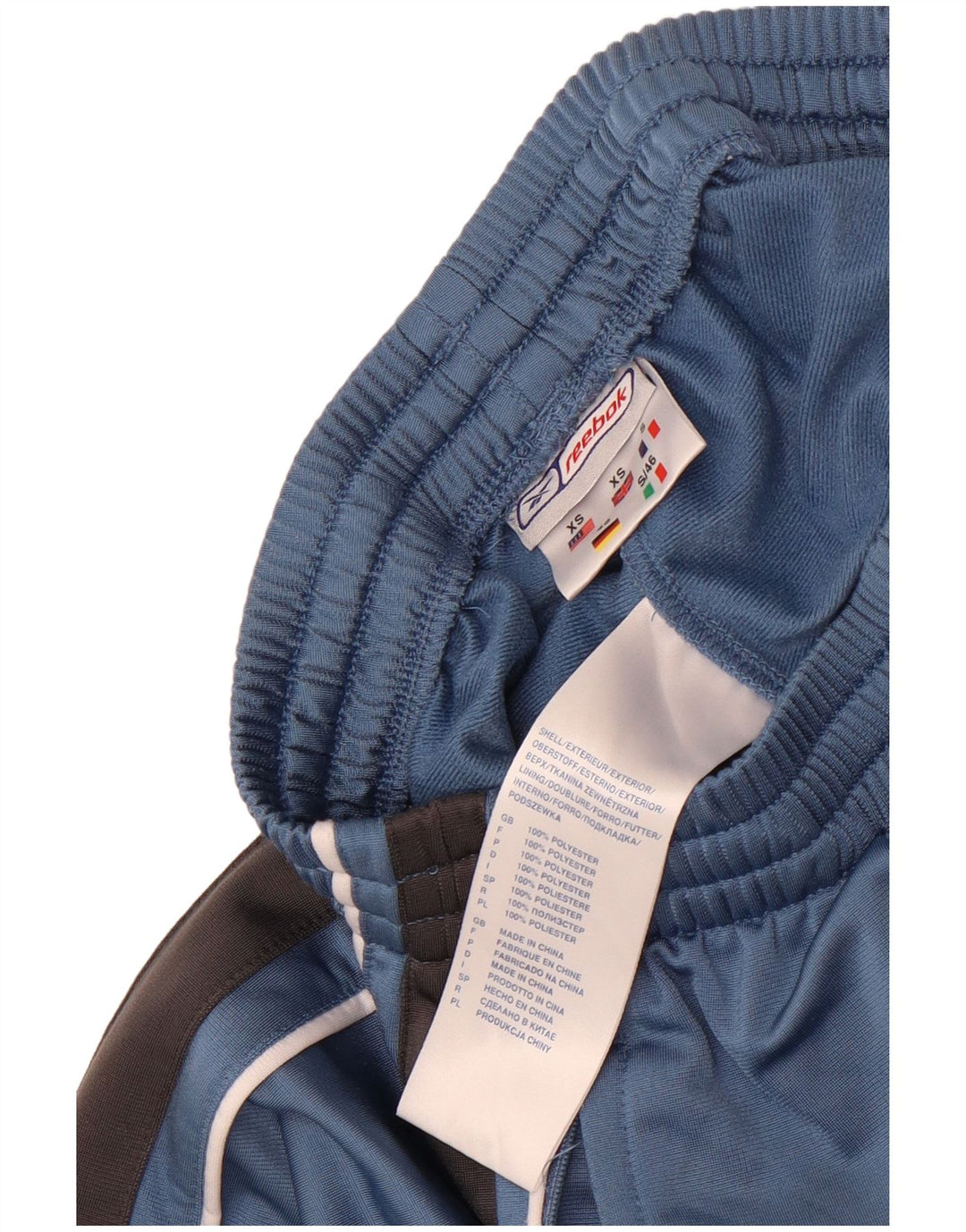 Reebok muške hlače za trenirku XS plavi poliester u boji