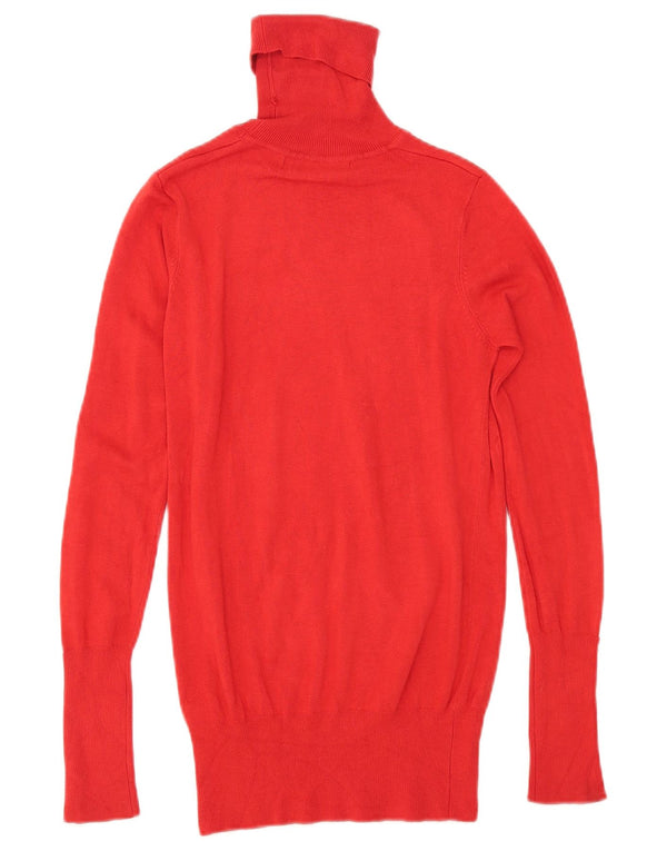 Zara ženski pulover s rol izrezom UK 10 Small Red Rayon