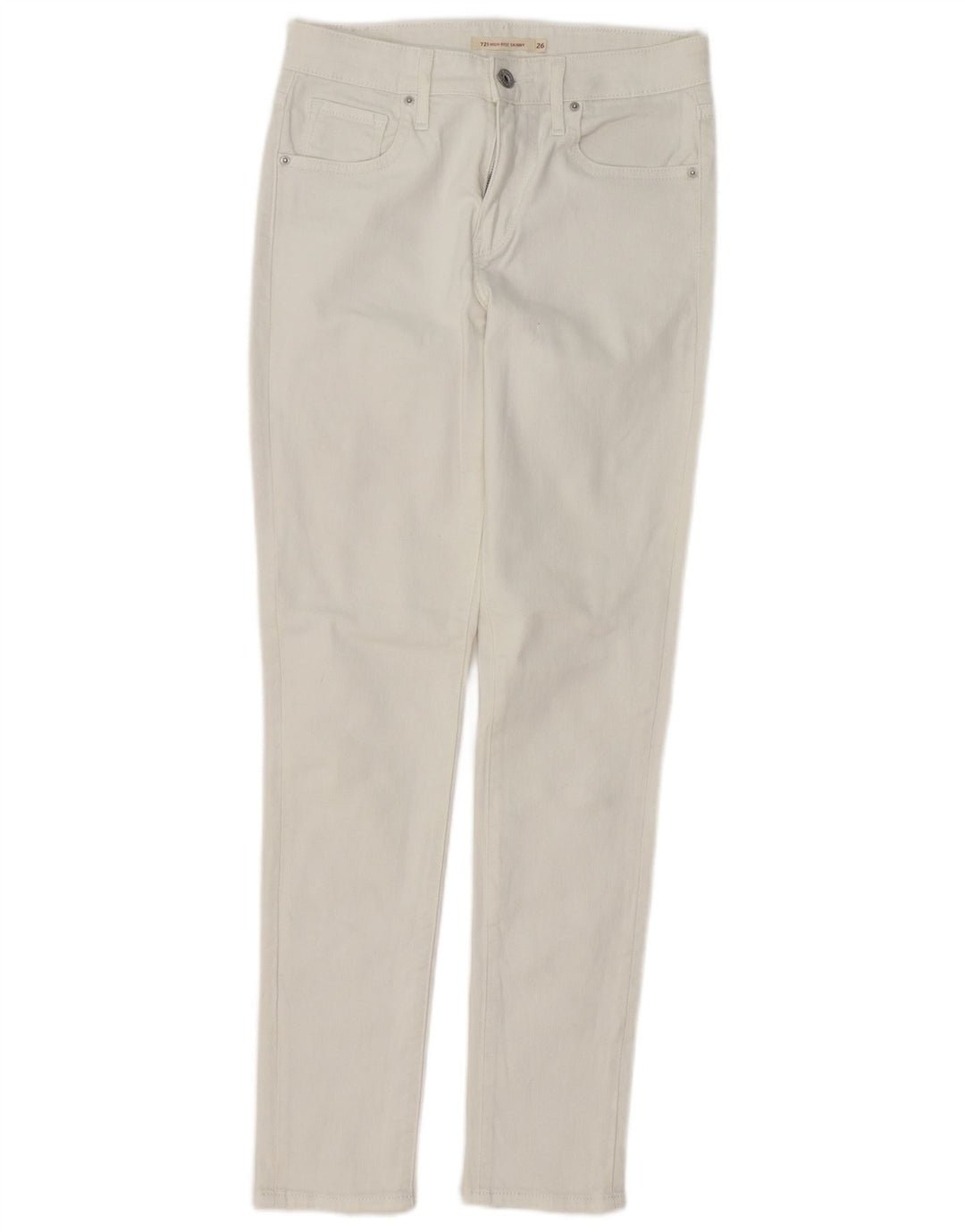 LEVI'S ženske uske traperice visokog struka 721 W26 L29 Bijele