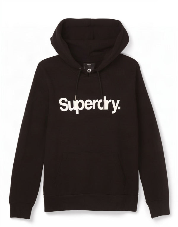 Superdry muška majica s kapuljačom s grafičkim motivima 2XL, crni pamuk