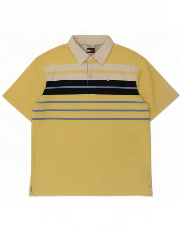 Tommy Hilfiger muška polo majica za ragbi srednje žute pruge