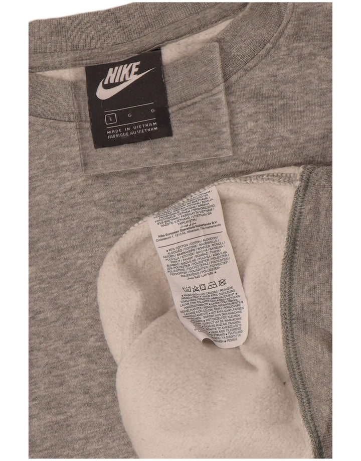 NIKE Muška majica s kratkim rukavima Veliki sivi pamuk