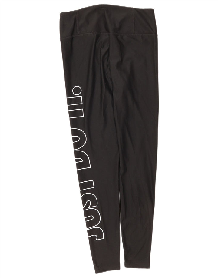 Nike Ženske Dri Fit Graphic Leggings UK 8 Male crne poliesterske