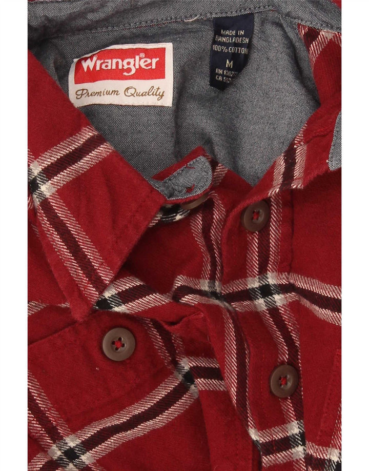 Wrangler muška flanelska košulja, srednji crveni karirani pamuk
