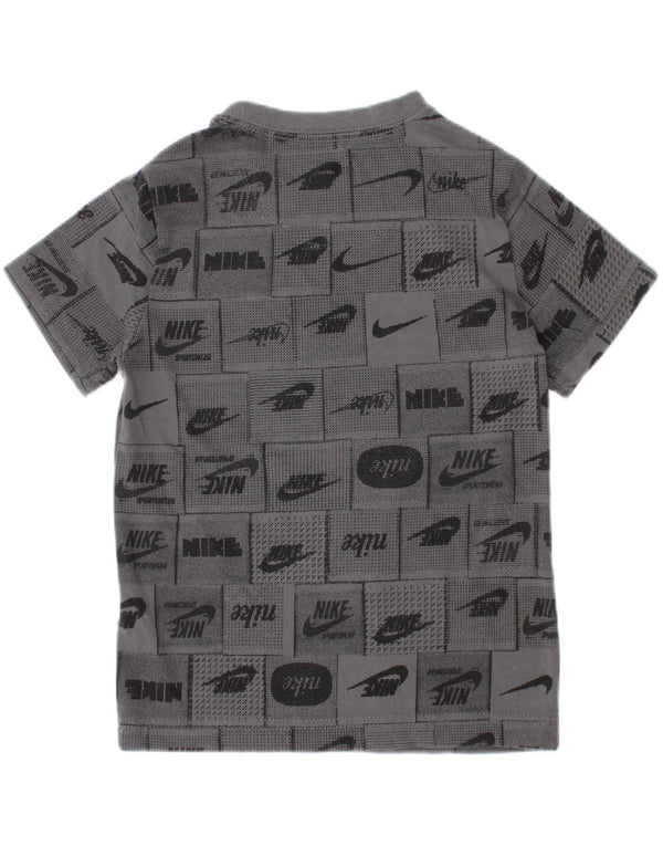 Nike Boys Graphic T-Shirt Top 4-5 Years Small Grey