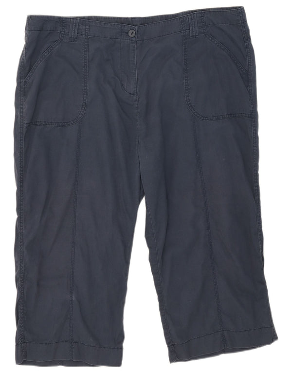 Marks & Spencer ženske bermude UK 20 2XL W40 tamnoplavi pamuk