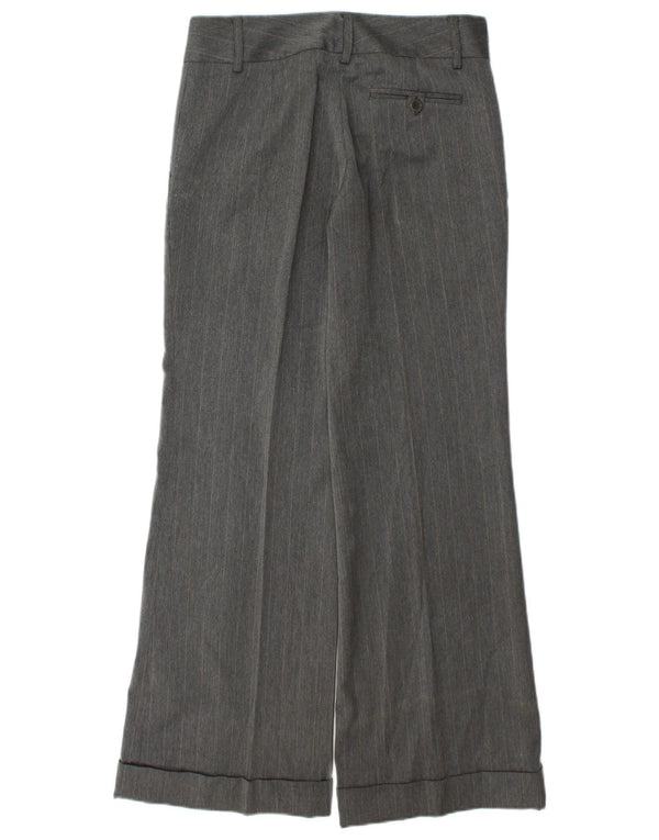 Zara ženske široke chino hlače EU 38 male W28 L30 sive na pruge