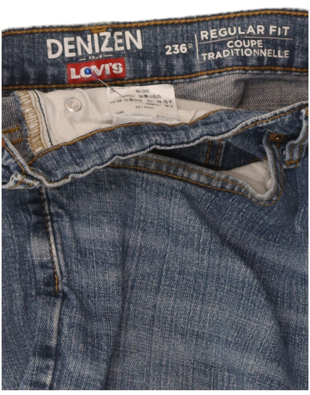 Levi's ženske ravne traperice Denizen Regular Fit W34 L30 Plave