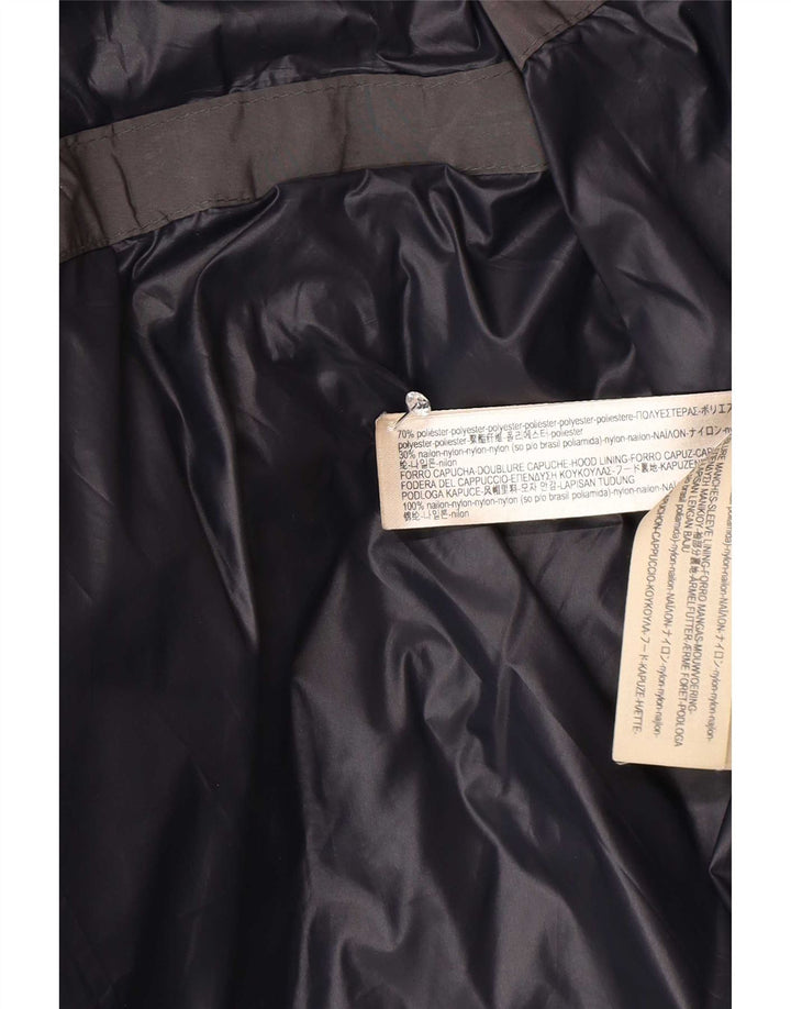 Massimo Dutti ženski podstavljeni kaput s kapuljačom UK 40 veliki sivi poliester