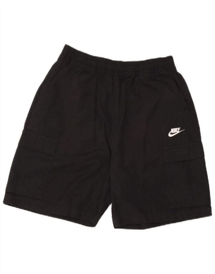 Nike muške kargo sportske kratke hlače srednje crne boje pamuka