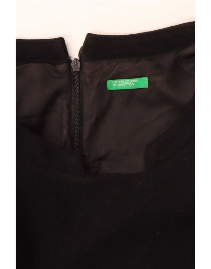 Benetton ženska plašt haljina UK 12 srednje crna